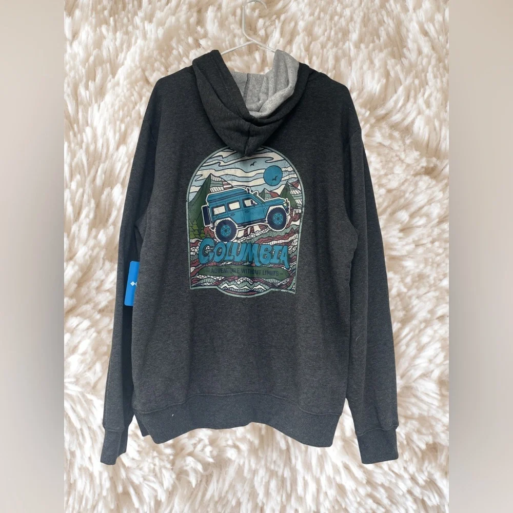 Columbia Men's Charcoal Hoodie Sweater